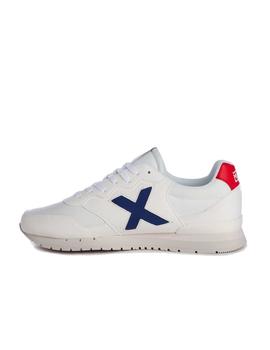 Zapatilla Munich Dash 136 Hombre Blanco y marino