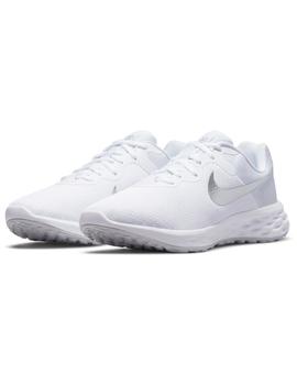 Zapatilla Nike W Revolution 6 NN Blanco/Plata