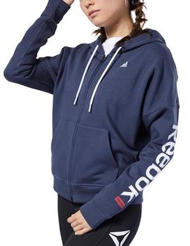 Chaqueta Reebok Linear Logo Fullzip Hombre Azul