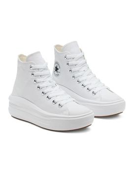 Zapatilla Converse W Move Alta Lona Blanco