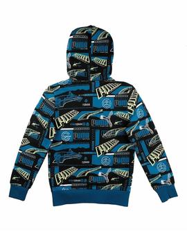 Sudadera Puma ALpha AOP Niño Digi Azul