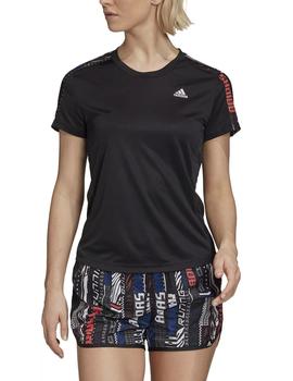 Camiseta Adidas THE Run Mujer Negra