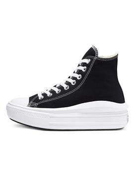 Zapatilla Converse W Move Alta Lona Negro