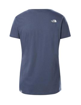 Camiseta TNF WM Simple Dome Azul Vintage