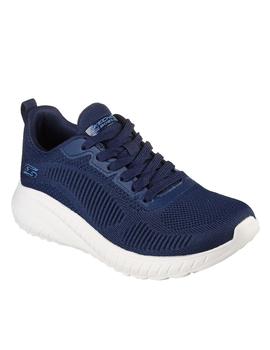 Zapatilla Skechers Bobs Squad Chaos Mujer NVY