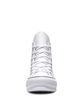 Zapatilla Converse Platform Alta Piel Blanco