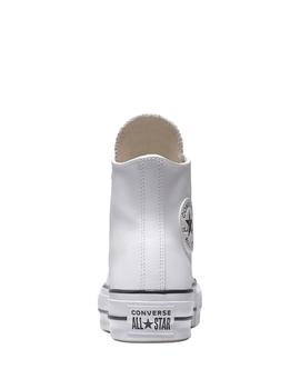 Zapatilla Converse Platform Alta Piel Blanco