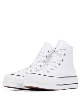 Zapatilla Converse Platform Alta Lona Blanco