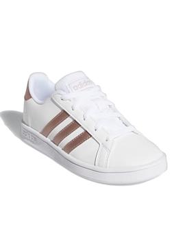 Zapatilla Adidas Grand Court K Blanco
