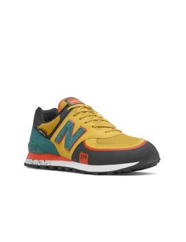 Zapatilla New Balance 574T Amarillo y Verde