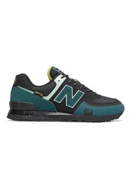 Zapatilla New Balance 574T Negro Verde