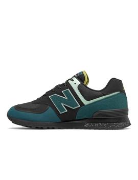 Zapatilla New Balance 574T Negro Verde