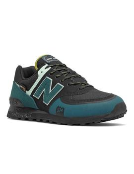 Zapatilla New Balance 574T Negro Verde