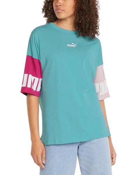 Camiseta Puma Verde Mujer