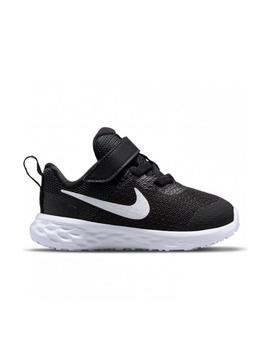 Zapatilla Nike Revolution 6 NN Bebé Negro Y Blanco