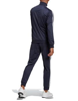 Chandal Adidas 3S FT TT TS Hombre Marino/Blanco