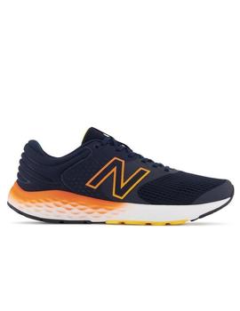 Zapatilla New Balance 520v7 Hombre Marino y Naranja