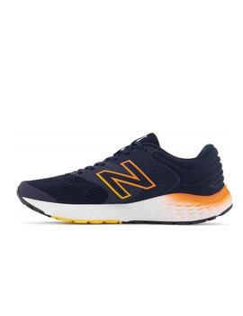 Zapatilla New Balance 520v7 Hombre Marino y Naranja