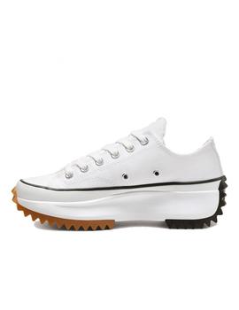 Zapatilla Converse Run Star Baja Lona Blanca