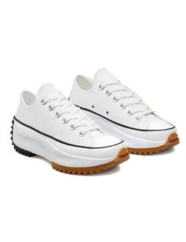 Zapatilla Converse Run Star Baja Lona Blanca