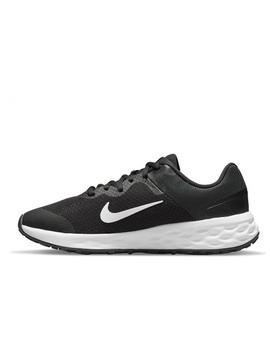 Zapatilla Nike Revolution 6 NN GS Negro/Blanco