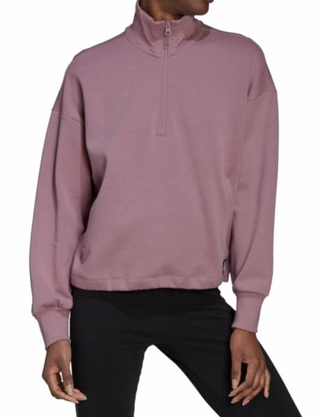 Sudadera Adidas FI 3B QZ Mujer Rosa