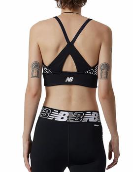 Top New Balance RLNTS Crop Mujer Negro