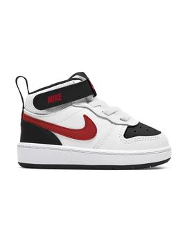 Zapatilla Nike Court Borough Mid2 TDV Blanco/Rojo