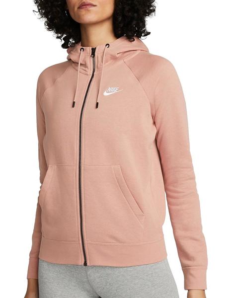 Sudadera Nike Beige Con Capucha Mujer