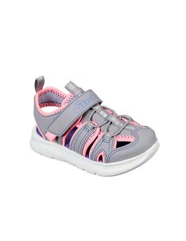 Sandalia Skechers C-Flex Bebé Gris/Rosa