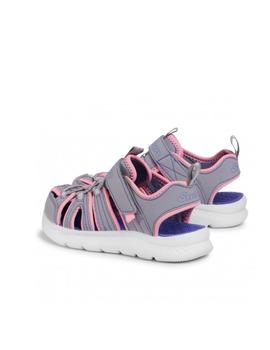 Sandalia Skechers C-Flex 2.0 Kids Gris/Rosa