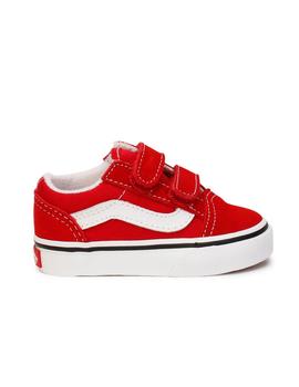 Zapatilla Vans Old Skool V Roja y blanco