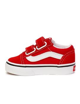 Zapatilla Vans Old Skool V Roja y blanco