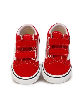 Zapatilla Vans Old Skool V Roja y blanco