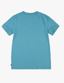 Camiseta Levis Batwing Niño Aqua