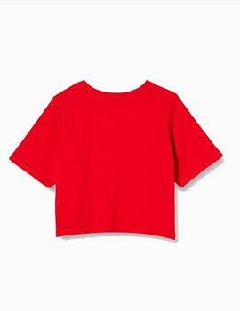 Camiseta Levis LB Cropped Top Niña Rojo
