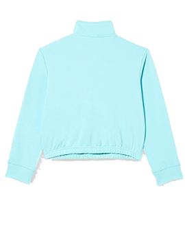 Sudadera Levis Half Zip Taping Niña Angel Blue