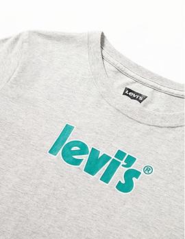 Camiseta Levis SS Graphic Niño Gris