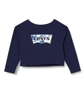 Camiseta Levi´s Tee Cropped Long Azul para niña