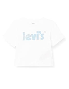 Camiseta Levis MAG Rolled Niña Blanco