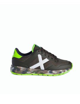 Zapatilla Munich Fuel Kid 28 Verde militar