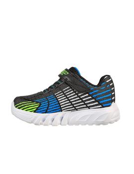 Zapatilla Skechers Flex Glow Light Bebé BBLM