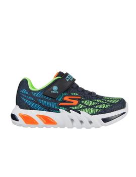 Zapatilla Skechers Flex Glow Light Niño NVMT