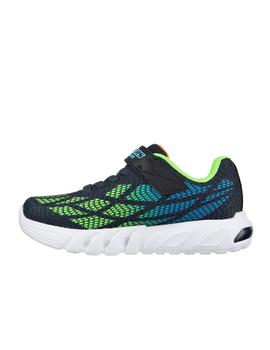 Zapatilla Skechers Flex Glow Light Niño NVMT