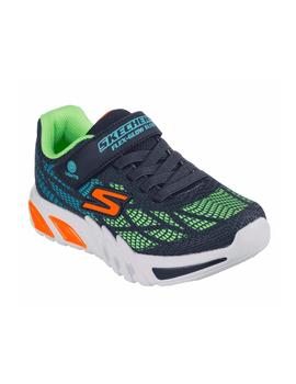 Zapatilla Skechers Flex Glow Light Niño NVMT