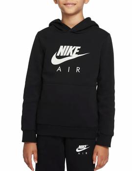 Acción de gracias Injerto temporal Sudadera Nike Air Po Hoodie Negra para niño