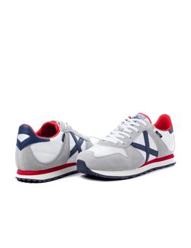Zapatilla Munich Massana 434 blanca, gris y marino