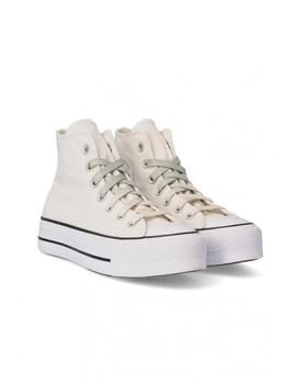 Zapatilla Converse Platform Alta Lona Beige