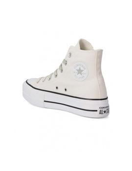 Zapatilla Converse Platform Alta Lona Beige