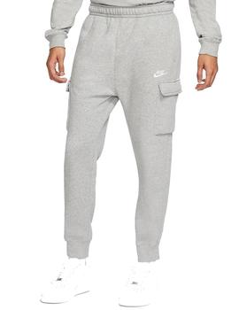 Pantalon Nike Club FT Cargo Hombre Gris